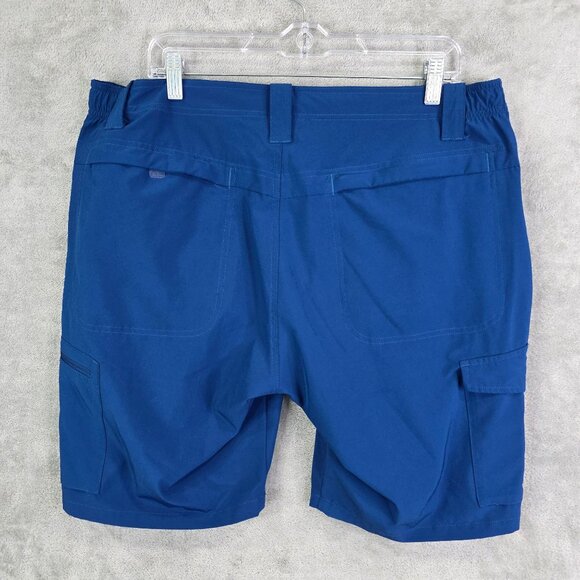 Mens 33,000 ft Blue Cargo Golf Shorts 10" Inseam Polyester Stretch Size 38 - Picture 7 of 11